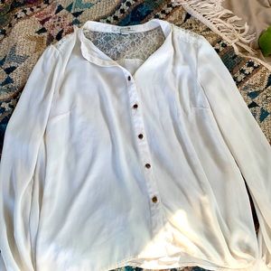 forever 21 lace detail blouses